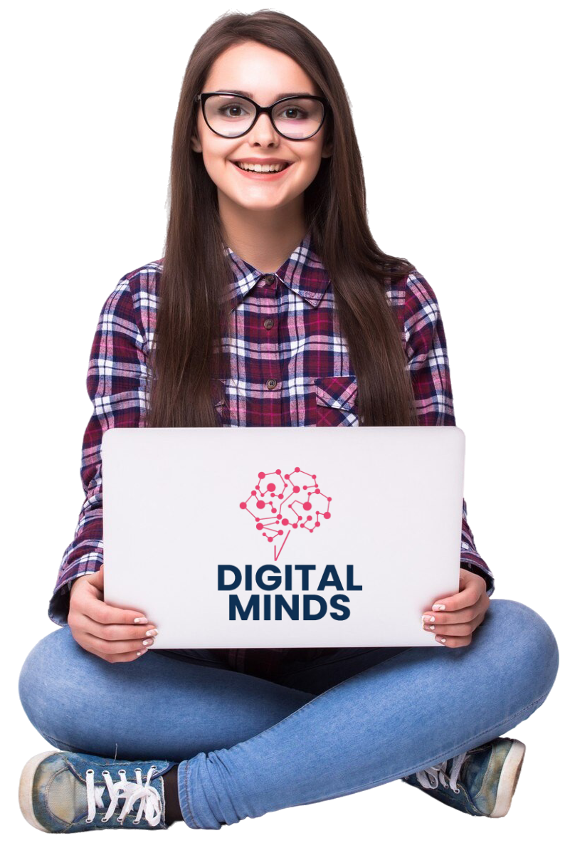 Estudiante usando la plataforma Digital Minds